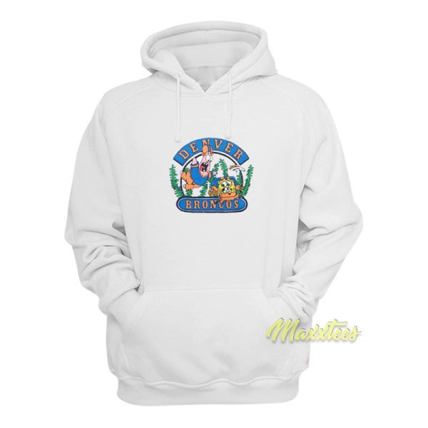 Denver Broncos Spongebob and Patrick Hoodie