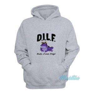 Dilf Dude I Love Frogs Hoodie 2