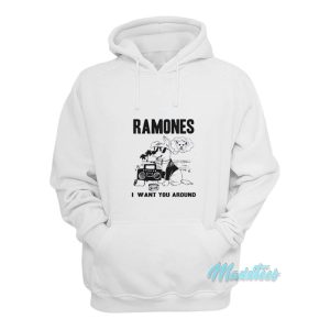 Dog Ramones I Want You Around Hoodie 1