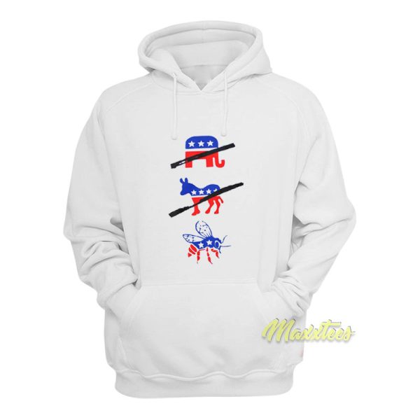 Elephant Donkey Bee American Flag Hoodie