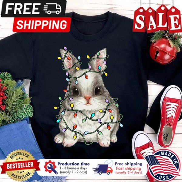 Rabbit light christmas shirt