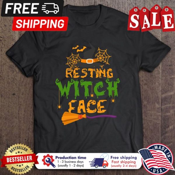 Resting witch face halloween shirt