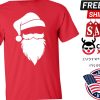 Santa Claus Face Christmas Men’s Shirt