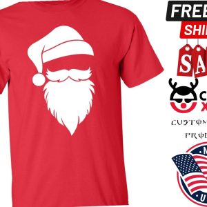 Santa Claus Face Christmas Men’s Shirt