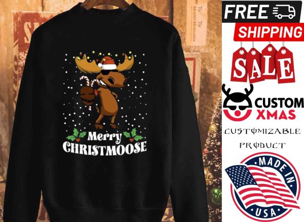 Santa Reindeer Merry Christmoose Christmas shirt