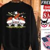 Santa Skulls Light Merry Christmas shirt