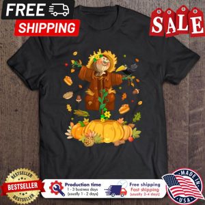 Scarecrow Autumn Hello Fall Pumpkin Halloween Thanksgiving shirt