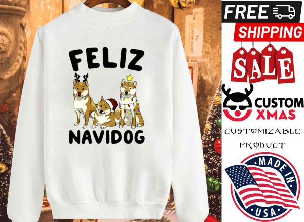 Shiba Inu Feliz Navidog Christmas shirt