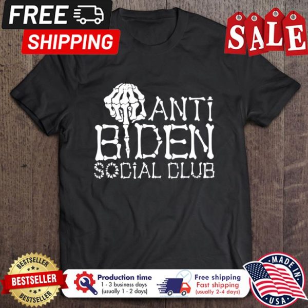 Skeleton Anti Biden Social Club halloween shirt