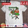 Skeleton and girl halloween a gogo danger shirt