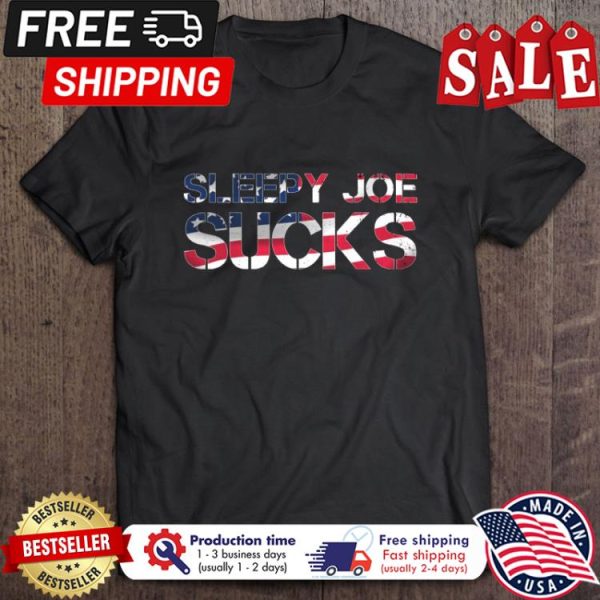Sleppy Joe Sucks Anti Joe Biden American Flag shirt