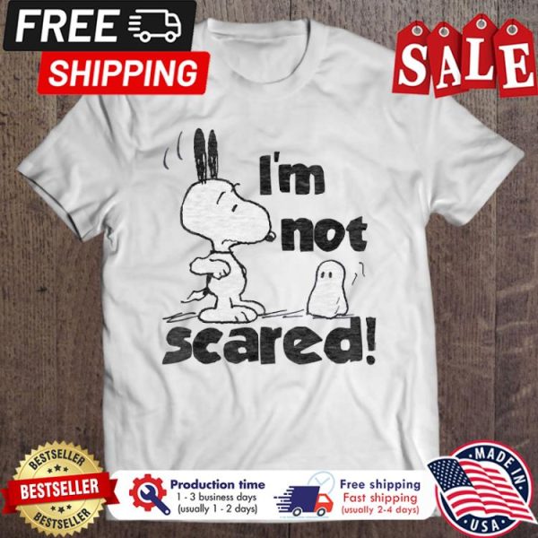 Snoopy im not scared boo halloween shirt