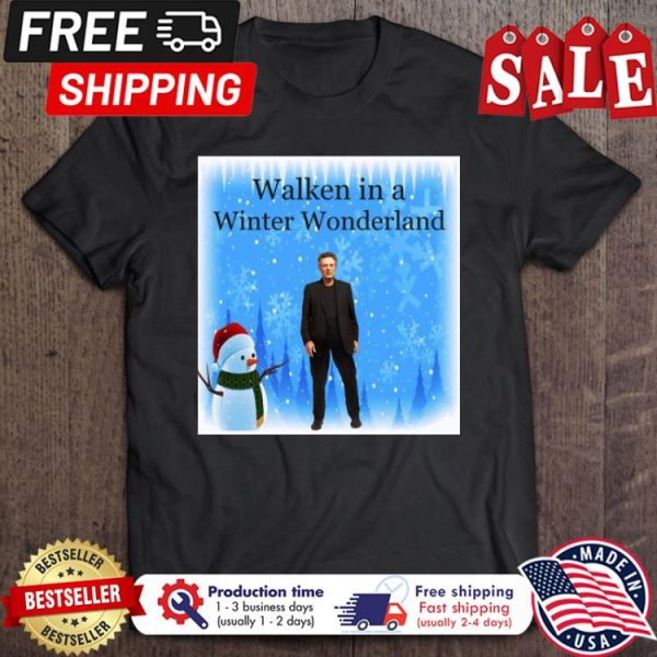 Snowman Walken In A Winter Wonderland christmas shirt