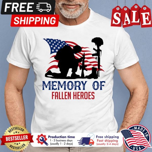 Soldier memory of fallen heroes american flag shirt