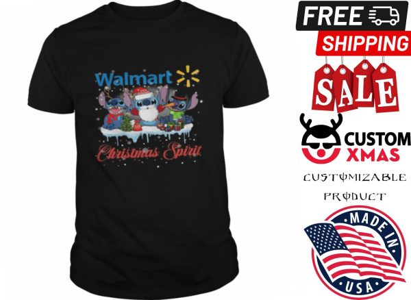 Stitchs Walmart christmas spirit shirt