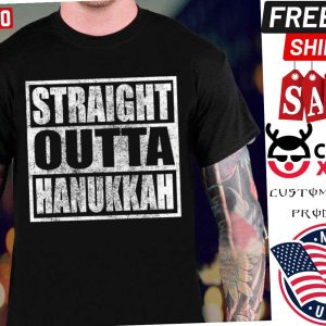 Straight Outta Hanukkah Jewish Holiday Shirt