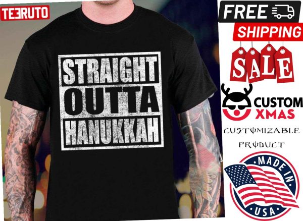 Straight Outta Hanukkah Jewish Holiday Shirt