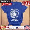 Sunflower I wear blue for diabetes awareness shirt