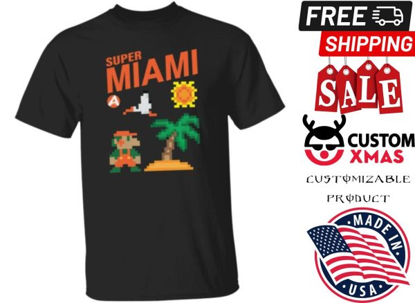 Super Miami Stickerzbyab Store Shirt