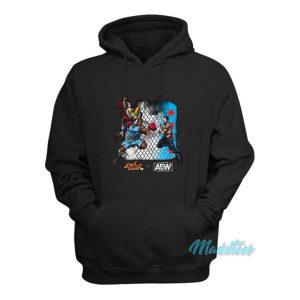 CM Punk vs Vega And Balrog Street Fighter Hoodie 2