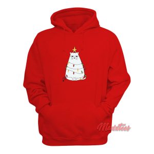 Cats With Christmas Tree Decoration Hoodie 1