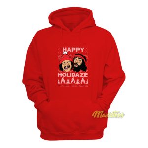 Cheech and Chong Happy Holidaze Christmas Hoodie 1