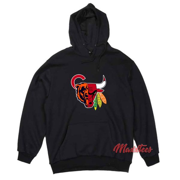 Chicago Sports Team Mashup Hoodie