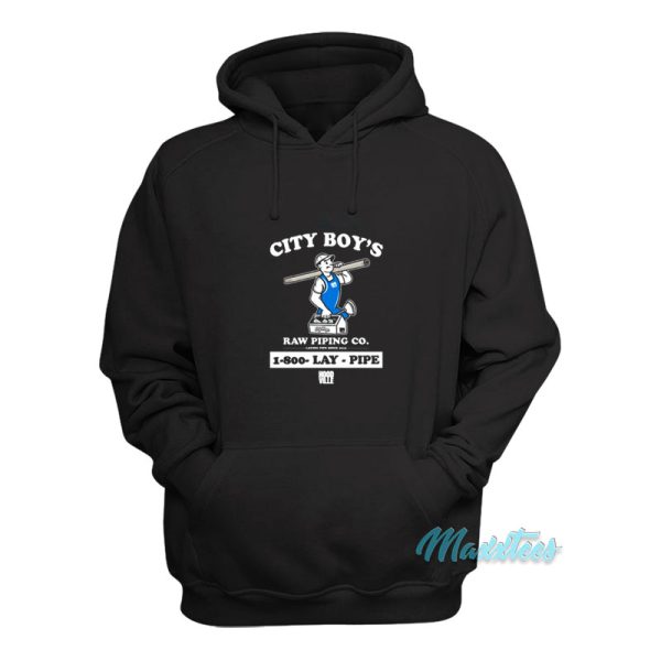 City Boy’s Raw Piping Co Lay Pipe Hoodie