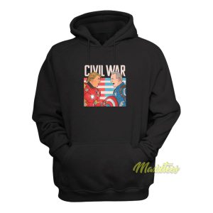 Civil War Marvel Trump and Biden Hoodie 1