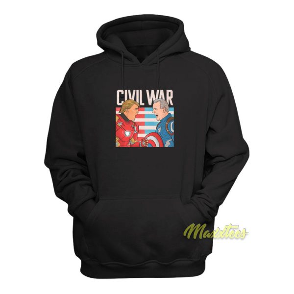 Civil War Marvel Trump and Biden Hoodie