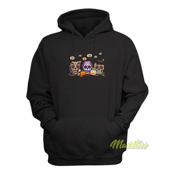 Classic Ladies Sugar Skull Halloween Hoodie