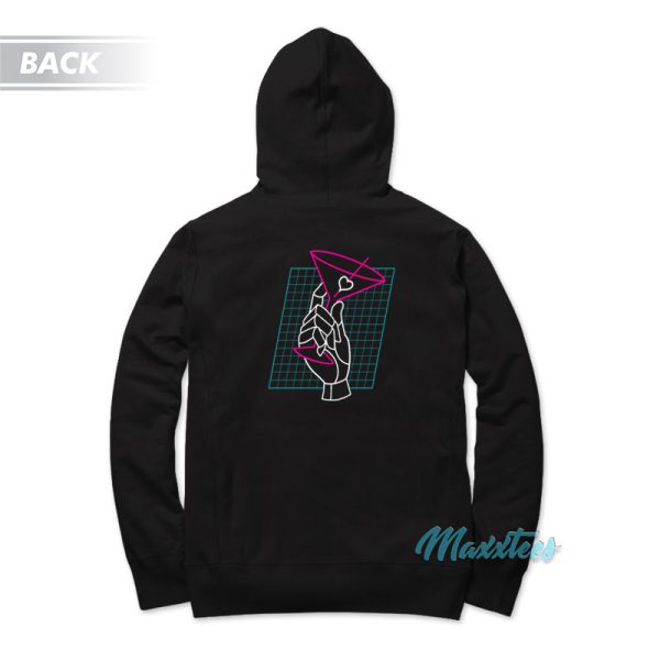 Cyberpunk Bartender Action Last Call Track Hoodie