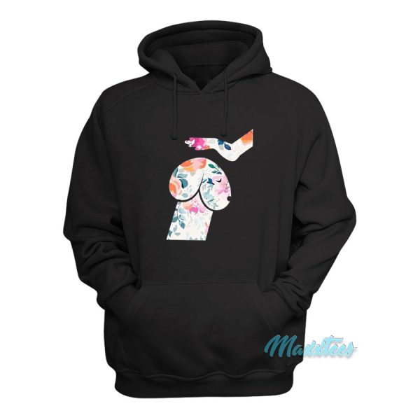 Dachshund Petting Hand Flower Dog Dirty Dick Hoodie