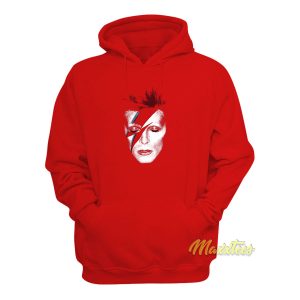 David Bowie Aladdin Sane Red Bolt Hoodie 1