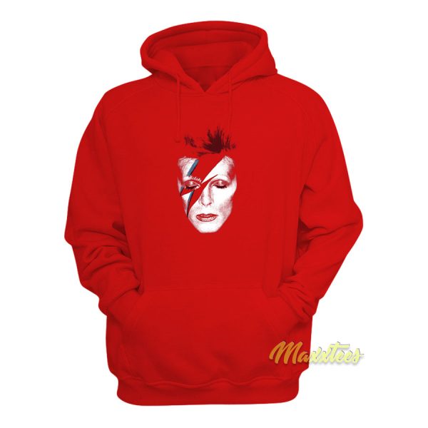 David Bowie Aladdin Sane Red Bolt Hoodie