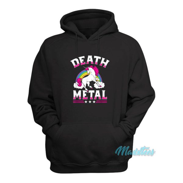 Death Metal Rainbow Unicorn Hoodie