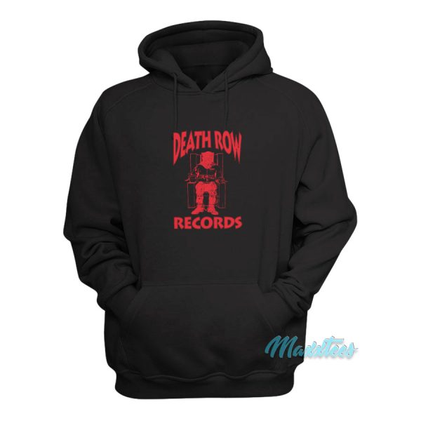 Death Row Records Logo Red Hoodie