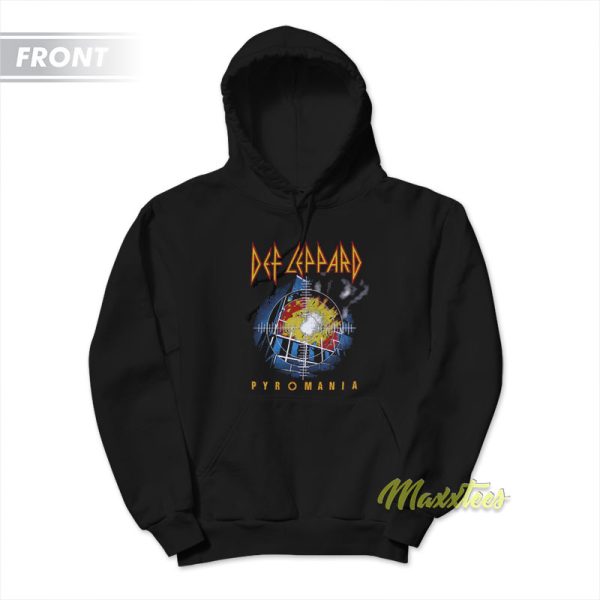 Def Leppard Pyromania Arson Oriented 1983 Hoodie