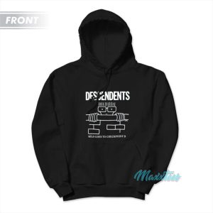 Descendents Milo Goes To Checkpoint D Milo Was Here Hoodie 3