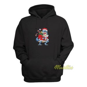 Dinosaur T Rex Christmas Hoodie 2
