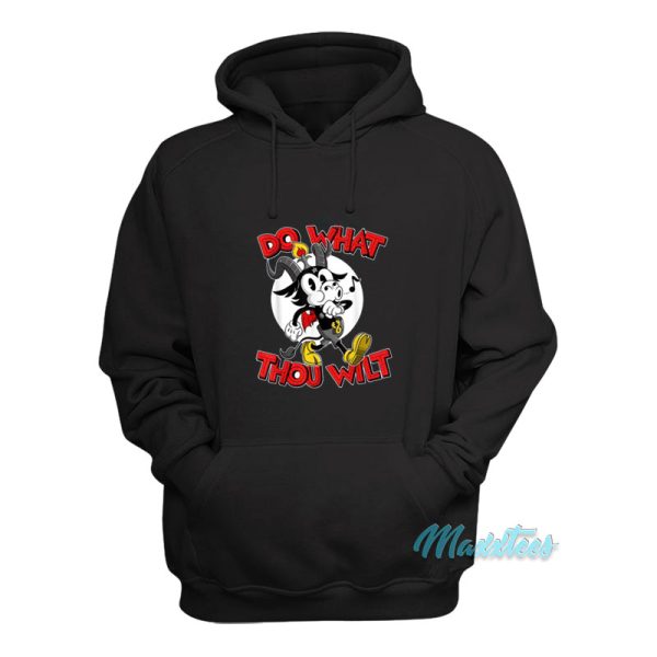 Do What Thou Wilt Baphomet Cartoon Hoodie