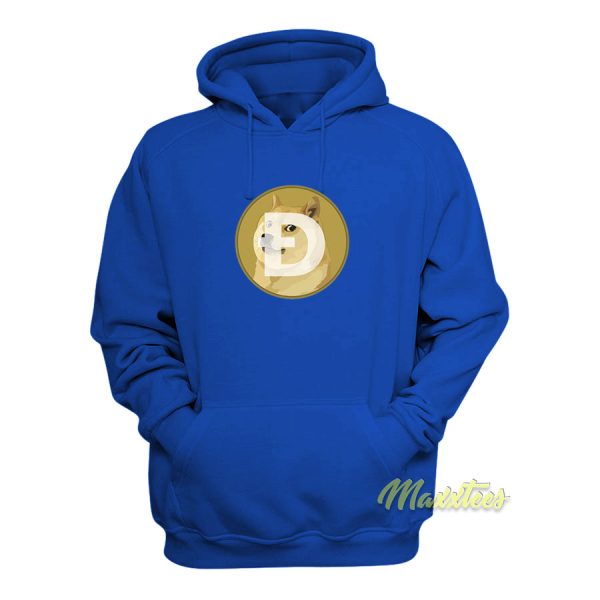 Dogecoin Logo Rise Hoodie