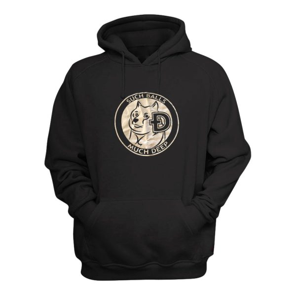 Dogecoin Such Balls Much Deep Hoodie