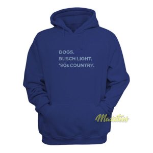 Dogs Busch Light 90s Country Hoodie 2