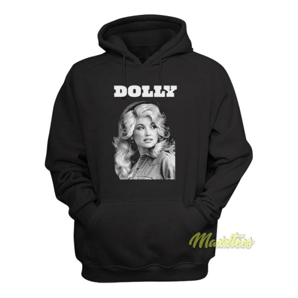 Dolly Parton Black and White Hoodie