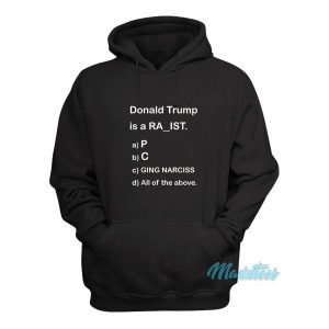 Donald Trump Anti Trump MCQ Funny Hoodie 2