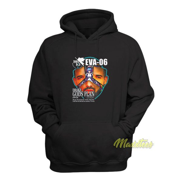 Drake Evangelion 06 Gods Plan Hoodie