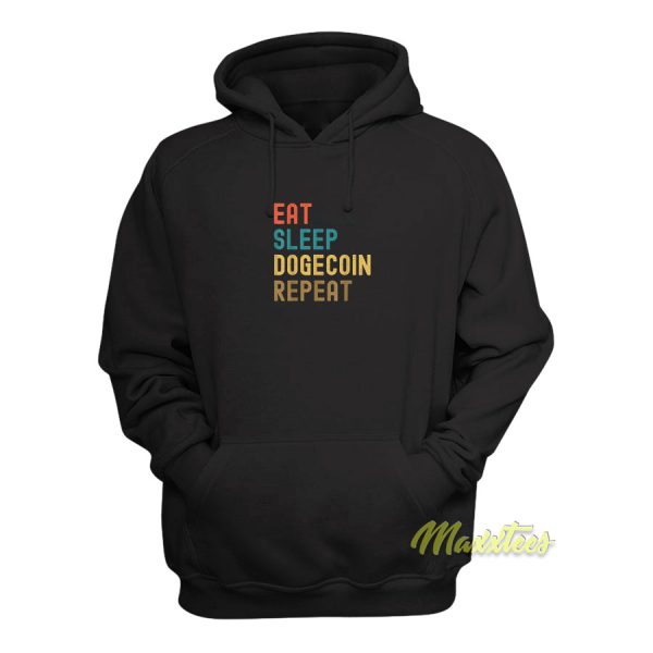 Eat Sleep Dogecoin Repeat Hoodie