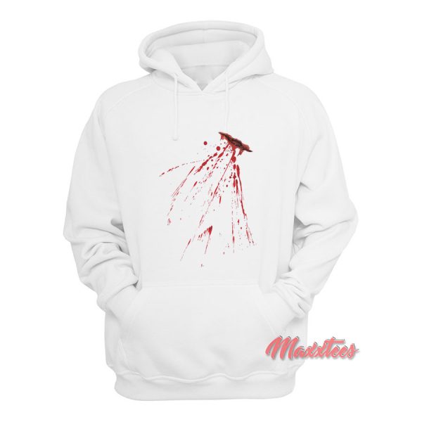 Fake Bloody Stab Wound Halloween Hoodie