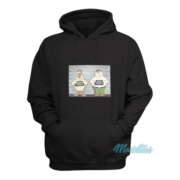 Family Guy Peter vs Chicken Mugshot Hoodie